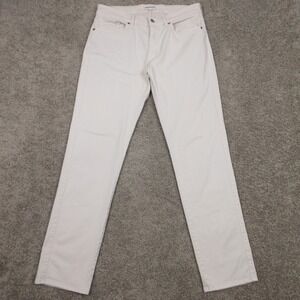Peter Millar Pants Mens 34x34 Beige Signature Sateen Classic Fit Chinos 5 Pocket